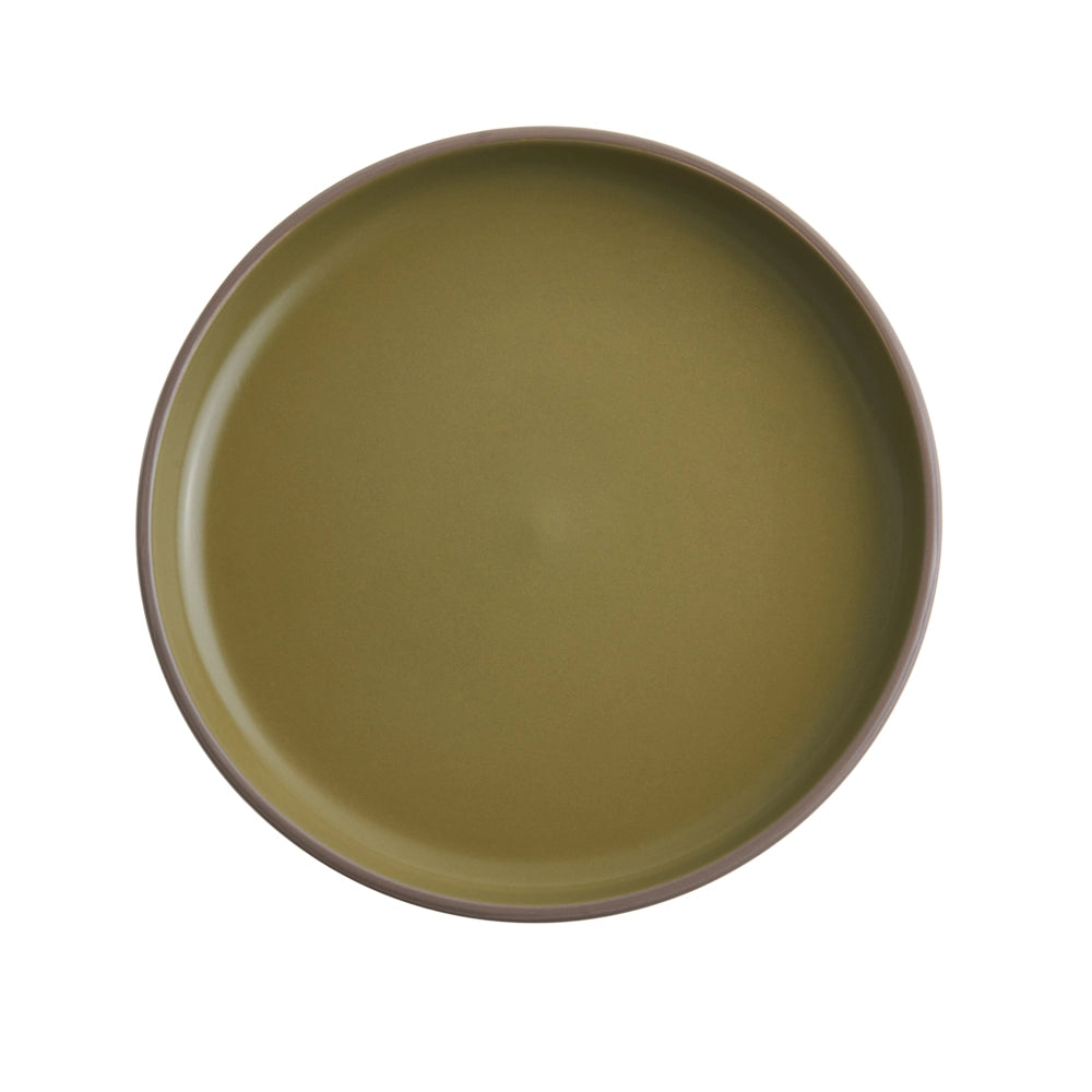 Servizio da tavola 16 pezzi in gres beige e blu elegante per cucina e sala da pranzo con finitura smaltata colorata per 4 persone