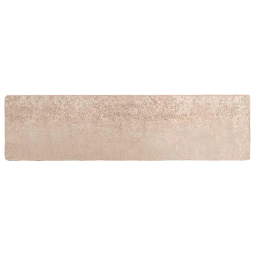 Runner Tappeto MARSA Beige 80 x 300 cm Poliestere e PVC 42023085