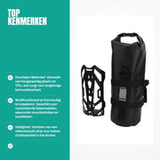 Borsa da sella per bicicletta acqua resistente 5L - Borsa da sella per bicicletta - Striscia riflettente - Supporto fissa - Bicicletta da mountain bike - Materiale duraturo - Borsa da sella per bicicletta