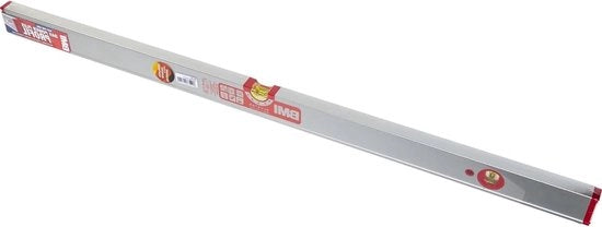 Profilo di alluminio orizzontale con lente di ingrandimento - 100 cm - alta precisione di misurazione 0,05 mm/m - cappucci in gomma