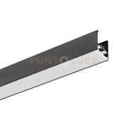 BRASILIA 2MT - SISTEMA MODULARE SEZIONABILE SOFFITTO/PARETE/SOSPENSIONE  MT2 NERO OPACO