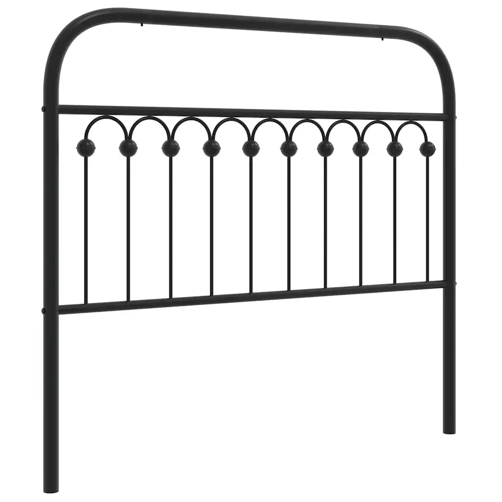 Testiera | Testata di Ricambio in Metallo Nero 107 cm