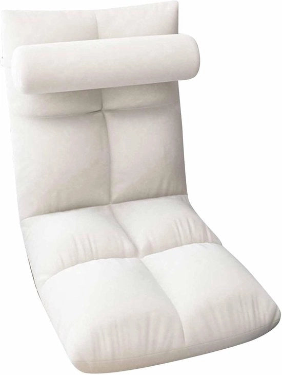 Sedia per pavimento con schienale regolabile - Stile e comodità - Sedia da salotto pieghevole per relax - Design moderno