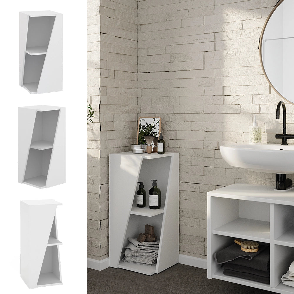 Vicco Mobiletto bagno Bianco 31.6 x 70.5 cm con ripiani aperti