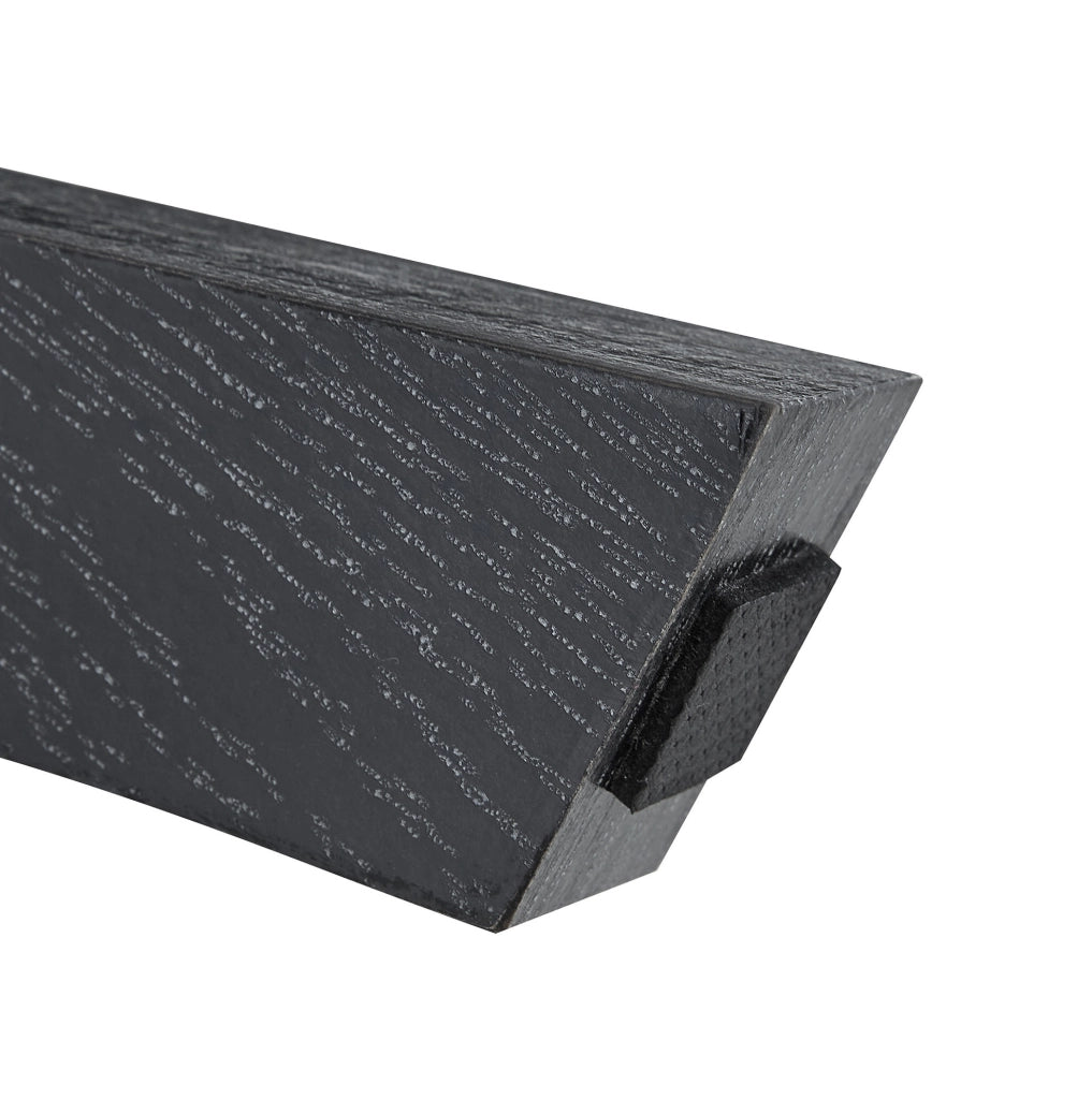 Tavolino da caffè 80x80x42.2 cm con piano in vetro resistente al calore e ai graffi; MDF nero