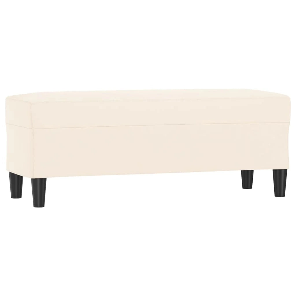 Panca 100 x 35 x 41 cm velluto crema 02_0010472