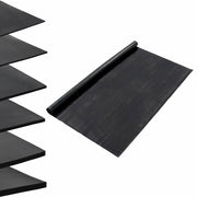 Tappeto per pavimento Nero 1,2 x 5 m Gomma