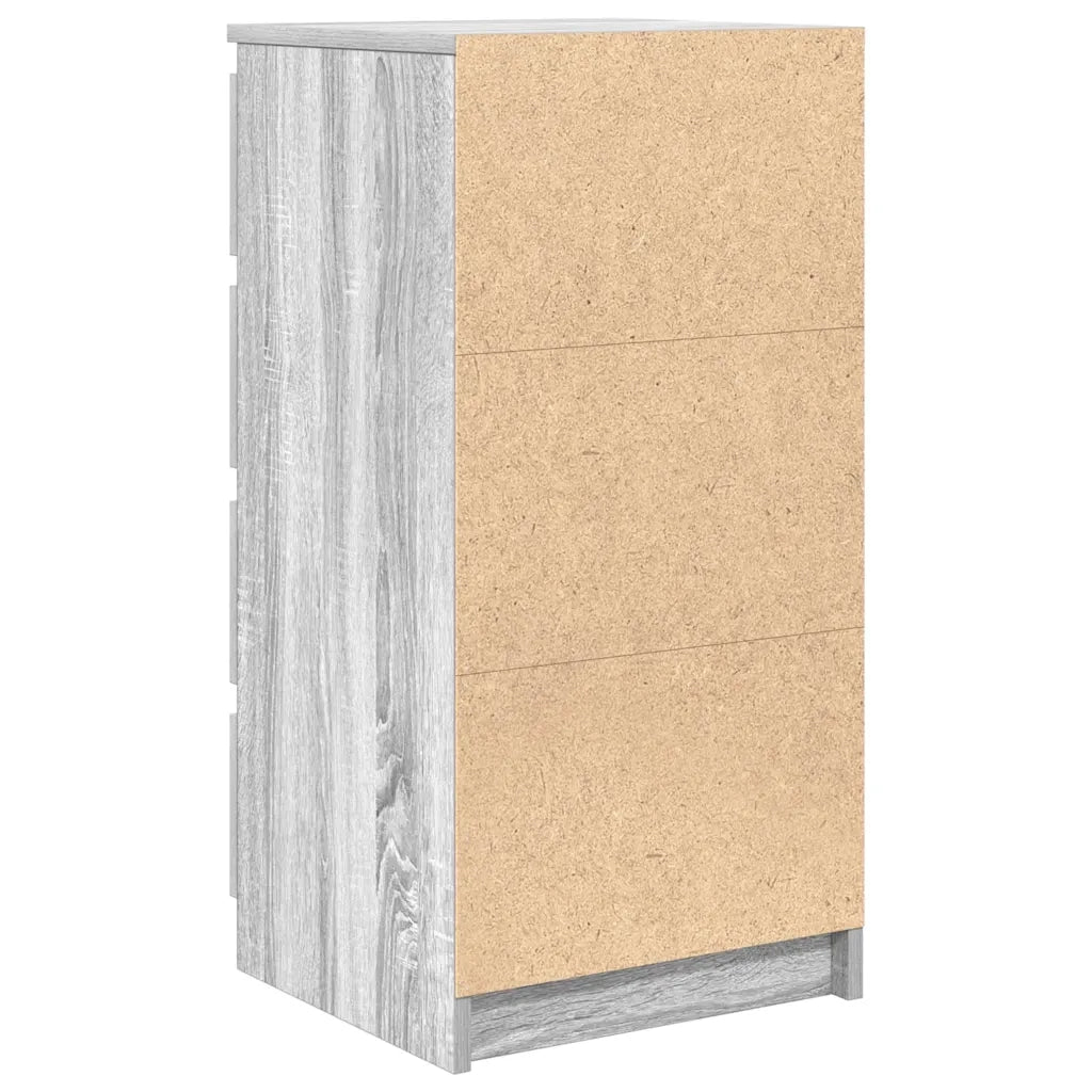 Credenza con Cassetti-Buffet-Armadio da cucina Grigio Sonoma 37,5x35x99 cm in Truciolato