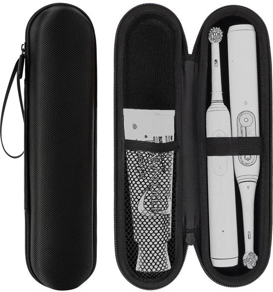 Tas per viaggio con spazzola da denti elettrica - Forma compatta - Tas per il contenimento del dentifricio - Protezione e comodità - Adatto per diverse destinazioni...