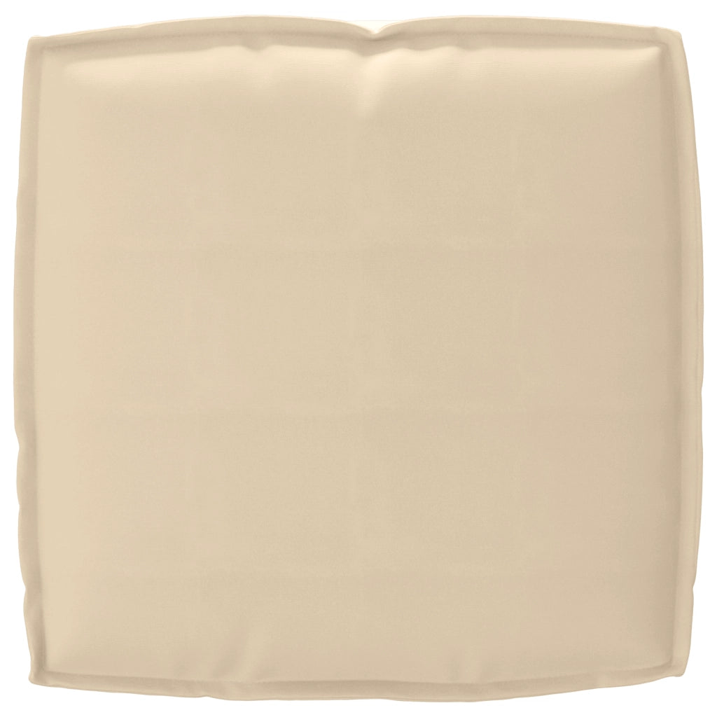 Set di Cuscini per Pallet 2 Pezzi Beige in Tessuto Oxford