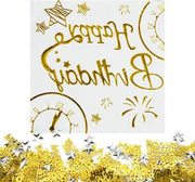 Serviette per compleanno 40 pezzi - Design Happy Birthday, bianco - per uomini, donne, ragazzi e ragazze