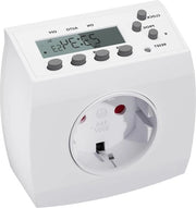 Programmabile presa di corrente con display LCD - 8 programmi di scelta - 16A/3680W - 1 pezzo