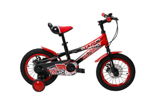 Bicicletta per Bambini 14" Freni a Disco Magik-Bike Racer Rosso