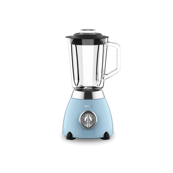 Frullatore a bicchiere in vetro 1,5 litri, 500W, 2 velocità con funzione pulse, lame in acciaio inox - SOGO