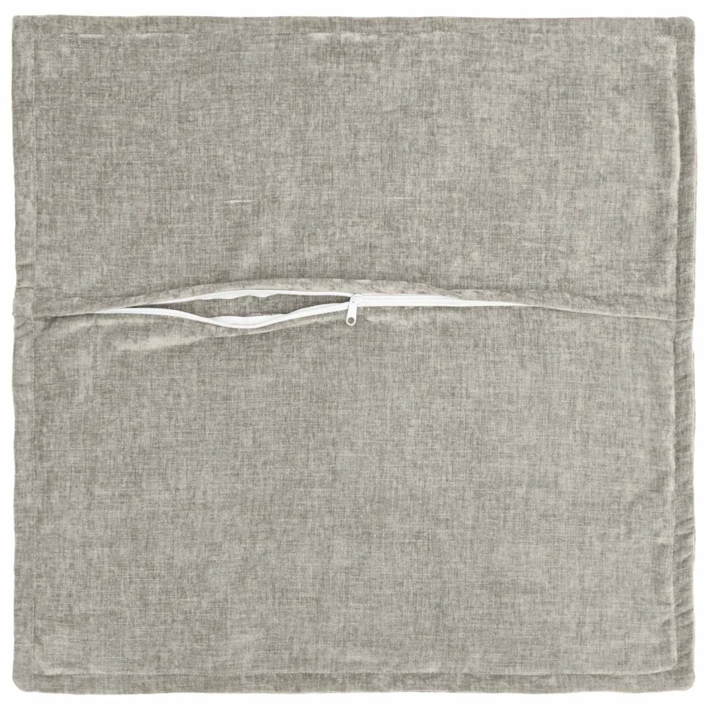 Federa 2 pcs HOUTEN Grigio Chiaro 45 x 45 cm Tessuto Chenille 918685