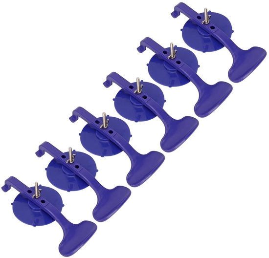 Kit di attacco per vetro e metallo - 6 pezzi - attacco per riparazione - installazione facile - ampio campo di applicazione - set di attacchi