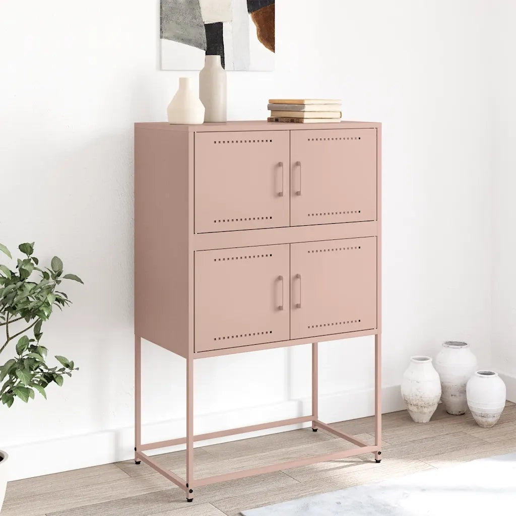 Credenza Rosa 68,5x38,5x107 cm in Acciaio 846483