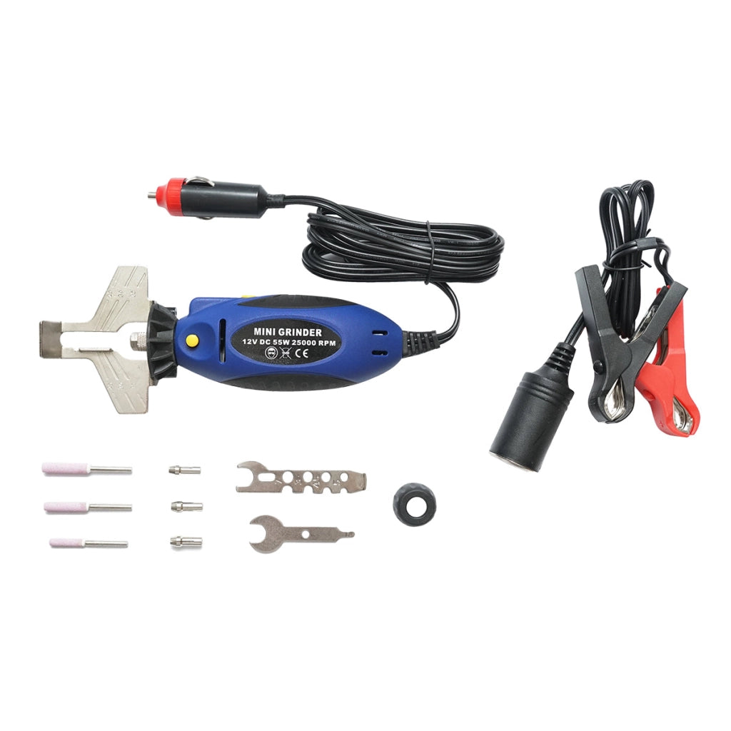 Dispositivo elettrico portatile 12V, 55W, 25000 giri/min per affilare le catene delle motoseghe