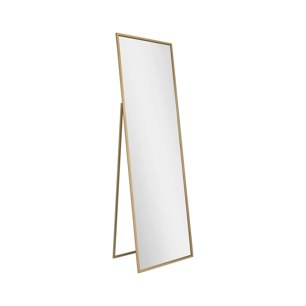 Becrux, Specchio Materiale Struttura in Metallo, 60x170h cm oro