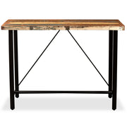 Tavolino da Bar in Legno Massello di Recupero 120x60x107 cm 245440