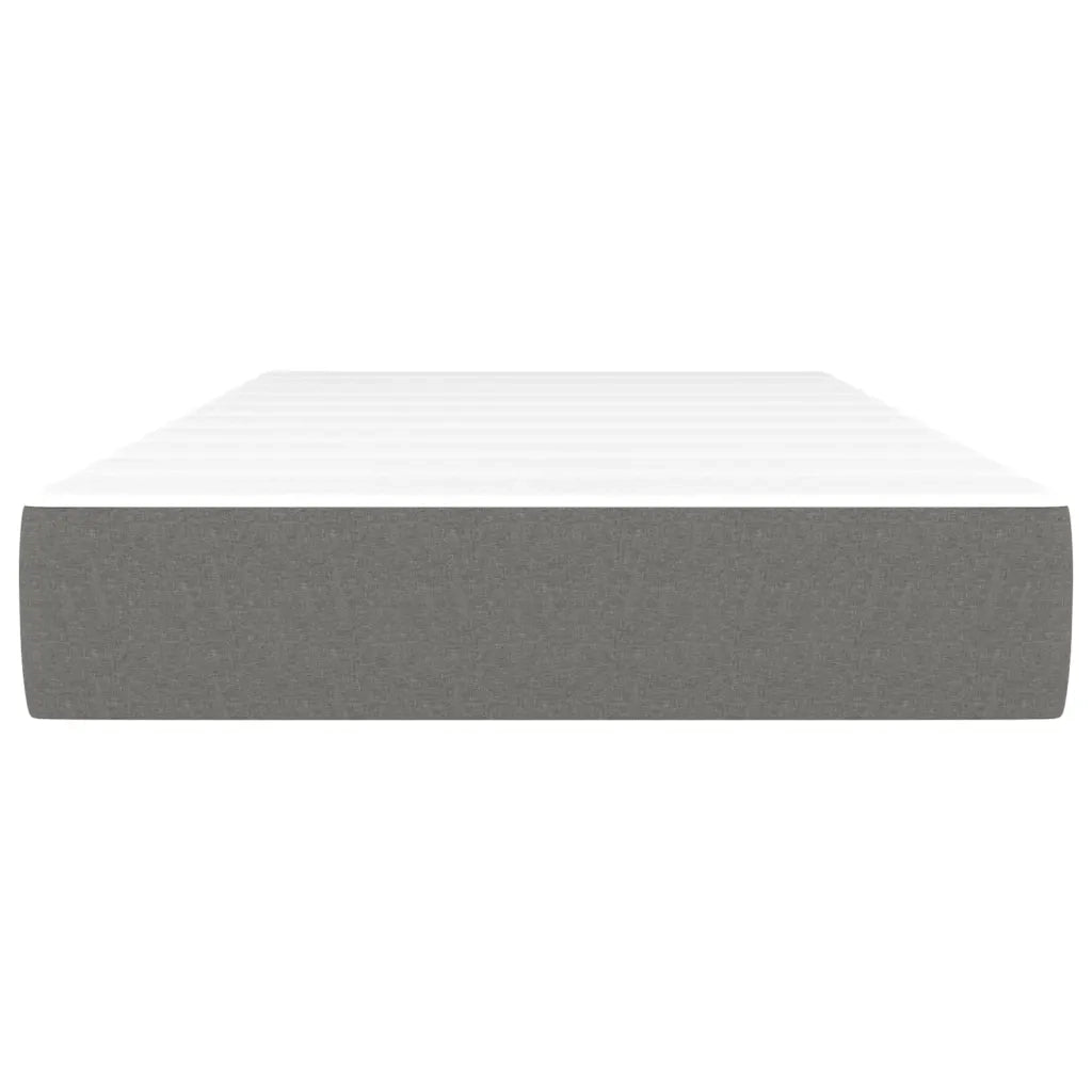 Materasso a Molle Insacchettate Rigidità Media Grigio Scuro 80x200x20 cm 347675