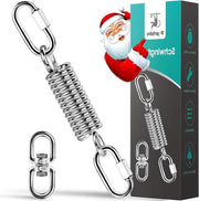 Veicolo oscillante con ganci a carabina - set di sostegno in acciaio per lettino, sacco di boxe, letto a sospensione e yoga - capacità di carico fino a 250 kg (1 pezzo)