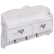 Appendiabiti a Muro Bianco 50x10x34 cm in Legno CFW2276324