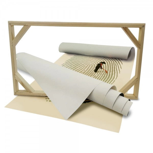 GIARDINO ZEN - Impronta - Quadro stampato su Tela e montato su telaio in legno Misura: 70x100 cm