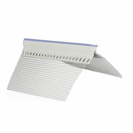 Paraspigolo in plastica con gocciolatoio e rete l.2,5 1ml