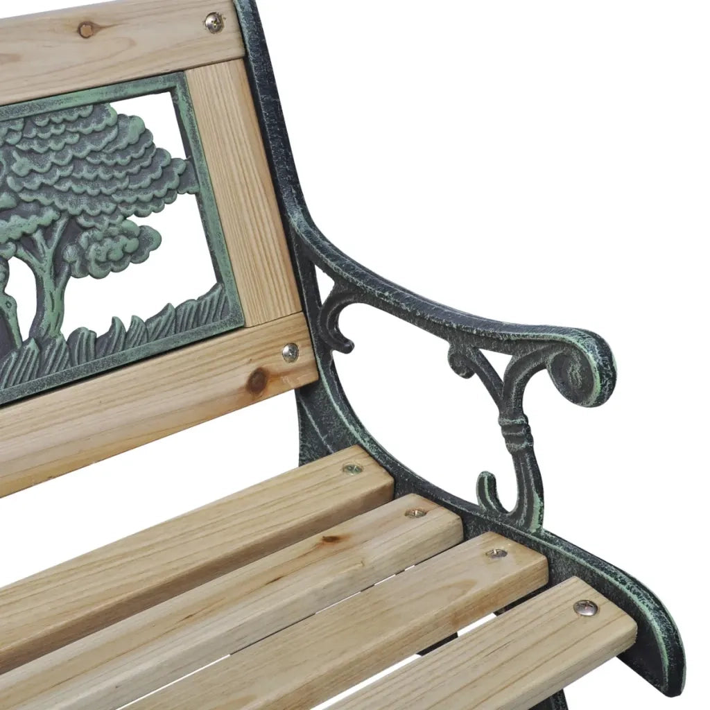 Panchina da Giardino-Panca da esterno per Bambini 84 cm in Legno