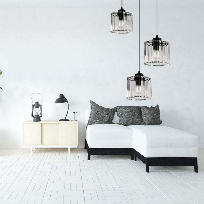 Lampada Da Soffitto Cristallo Black APP513-3CPR