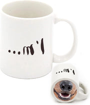 Tazza Ceramica con Protesi del Naso del Cane - Regali Divertenti per Colleghi e Amici