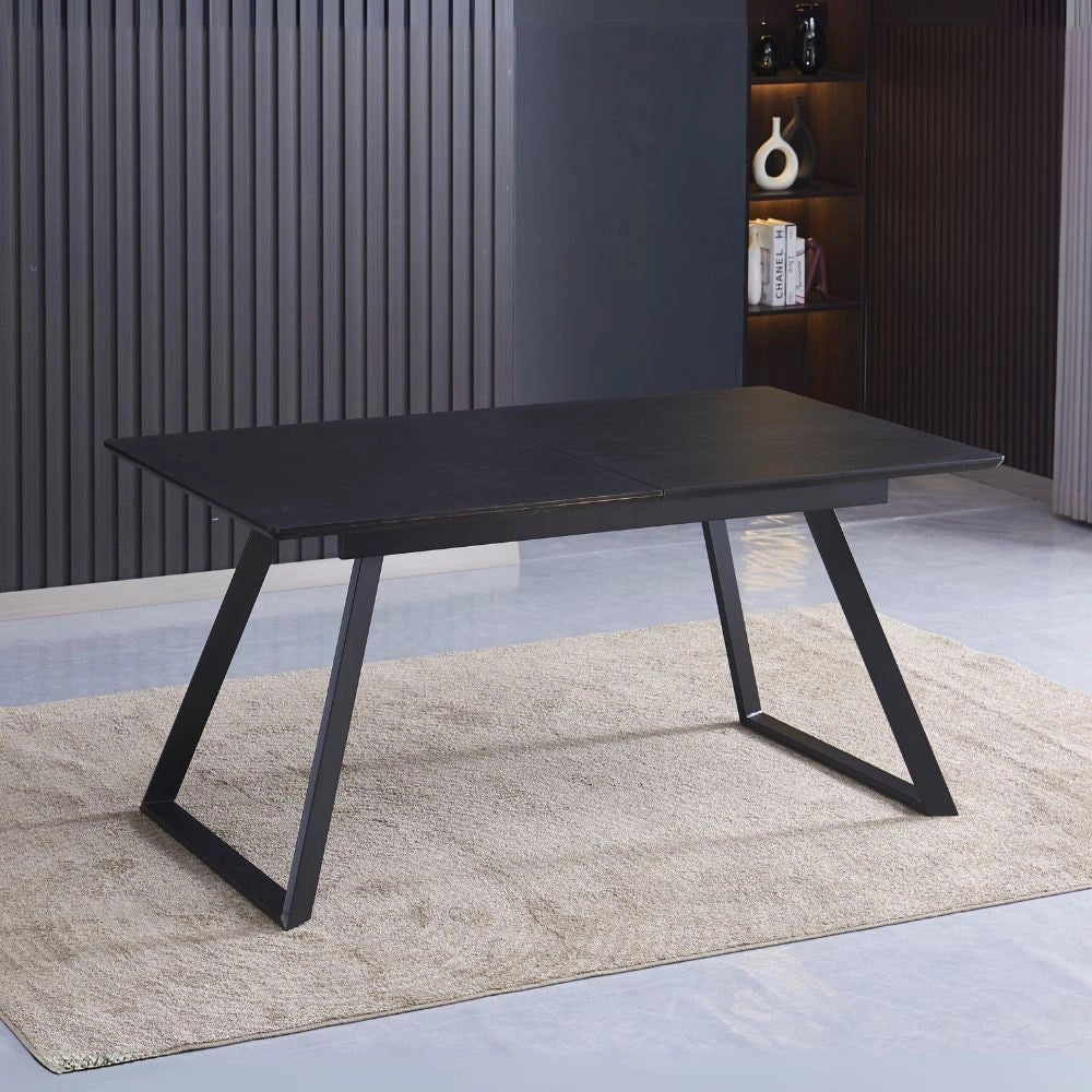 Tavolo allungabile Shelton colore nero 160x90x76H