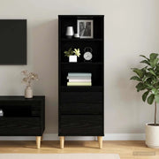 Credenza Rovere Nero 40 x 36 x 110 cm Legno ingegnerizzato 8009867
