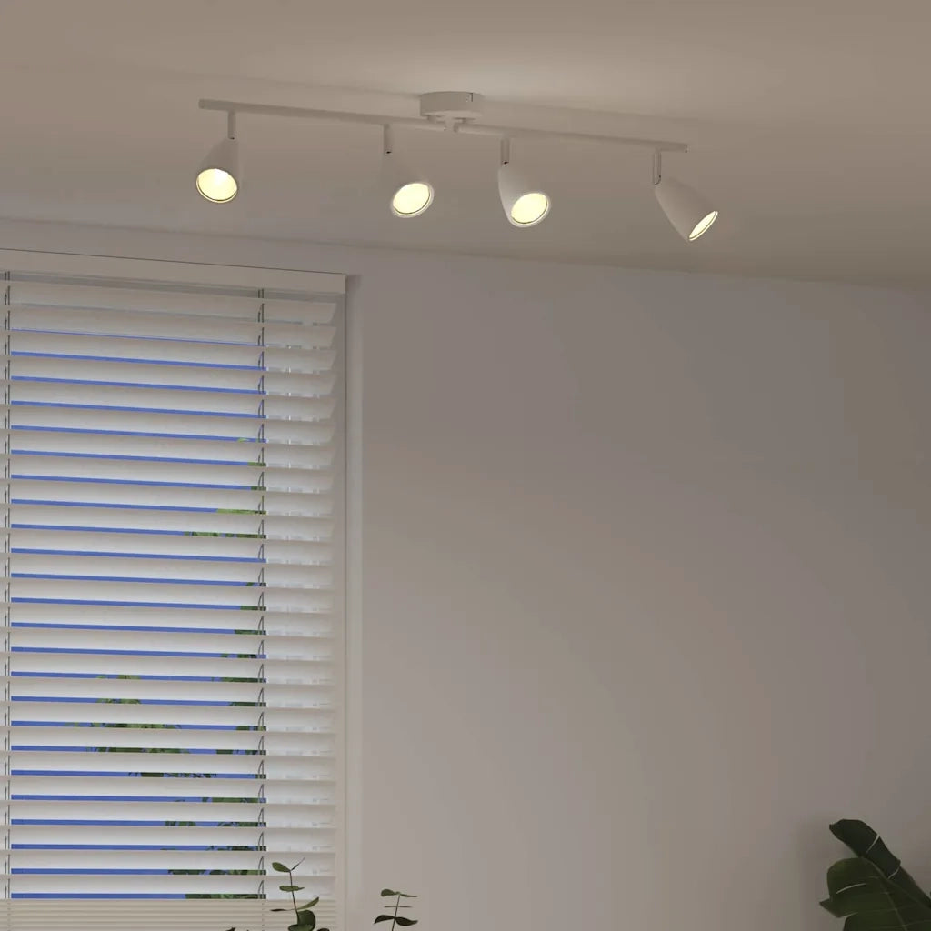 Faretto da soffitto Bianco 70 x 12,5 x 10,5 cm Metallo 4108215
