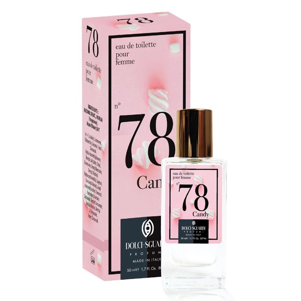 Trade Shop - Profumo Corpo Eau De Toilette Da Donna N°78 Candy Da 50 Ml Fragranza Dolce Gourmand 015150 -