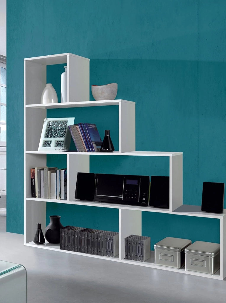 Bricohabitat F00530301003_White Libreria, 145 x 29 x 145