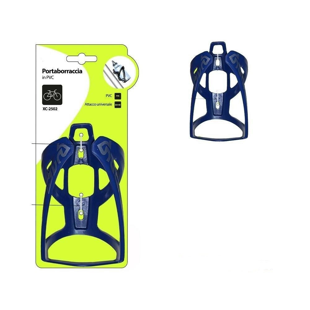 Trade Shop - Portaborraccia In Pvc Attacco Universale Borracce Per Bici Bicicletta Xc-2502 -