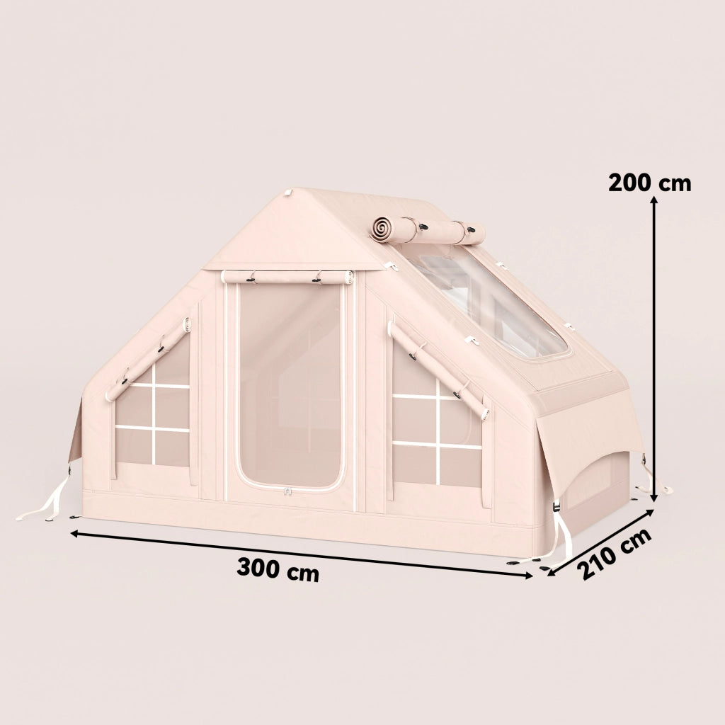 Tenda da Campeggio Inflabile con Camino e Lucernario ¨C zephmum ¨C Impermeabile UPF30+
