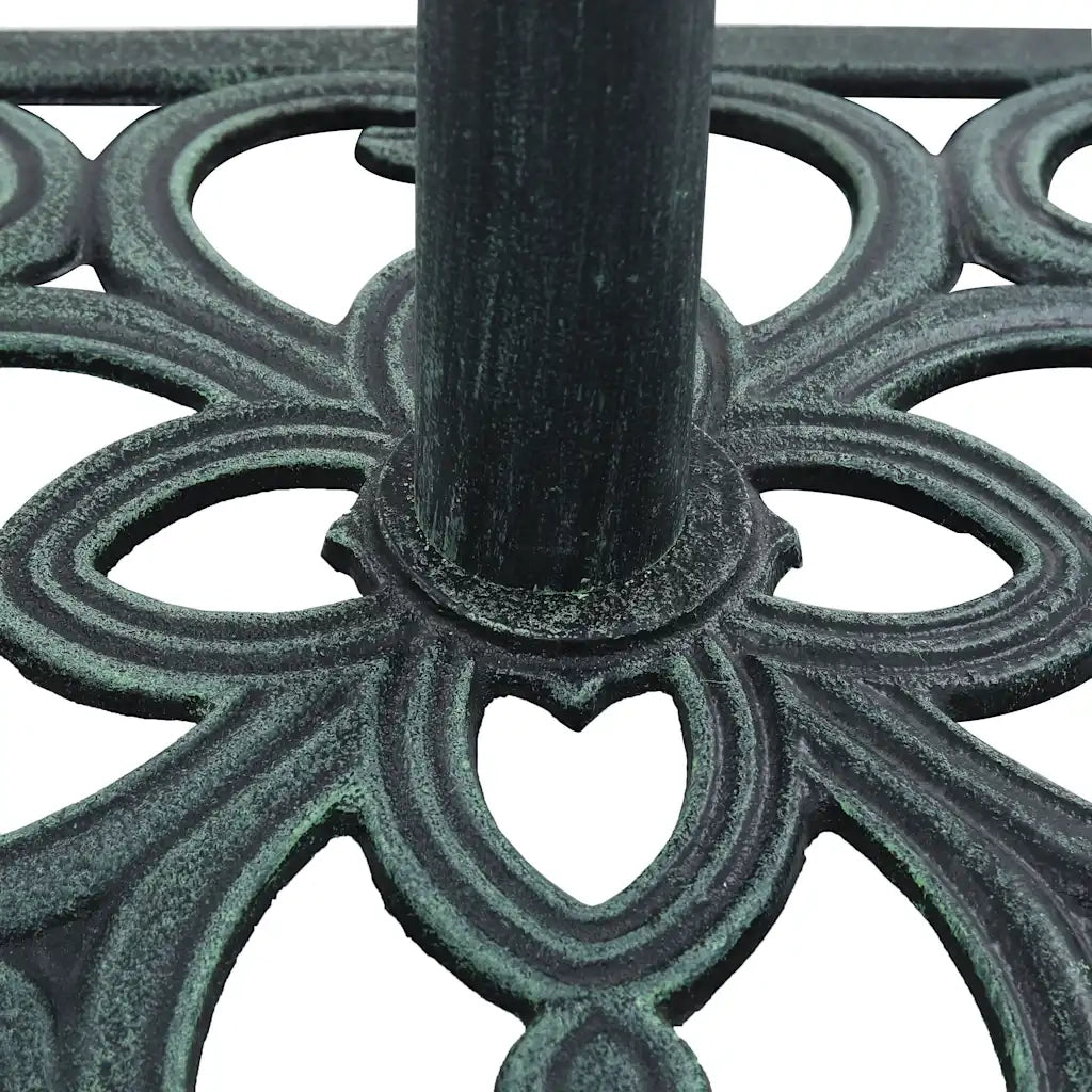 Base Ombrellone-Supporto per ombrellone Verde 12 kg 49 cm in Ghisa