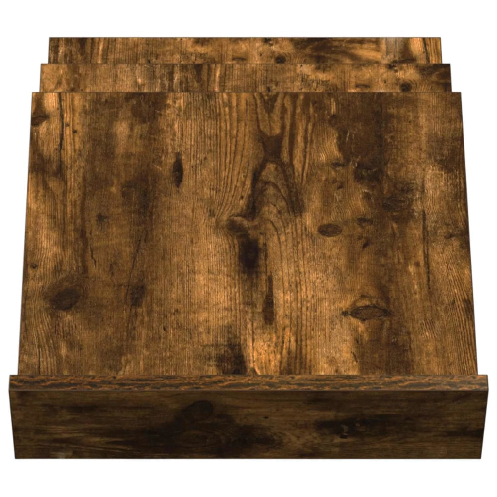 Scaffale per riviste Rovere fumé 53 x 40 x 28,5 cm 890876
