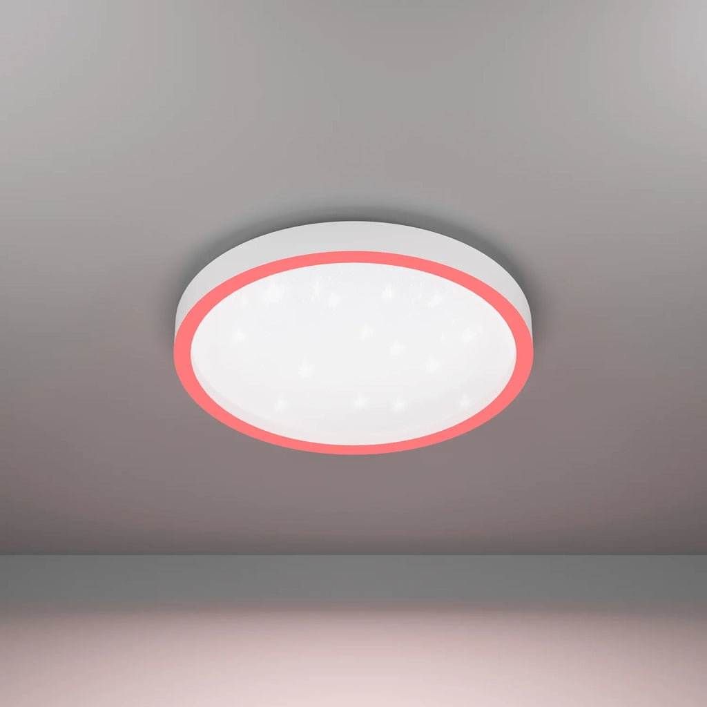 Plafoniera Moderna Montemorelos-Z Alluminio Bianco Luce Led Integrato 17,8W