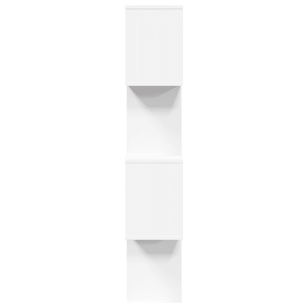 Libreria divisoria a 4 ripiani bianca 70x24x129 cm in legno ingegnerizzato 858102