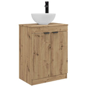 Mobile da bagno con Lavabo | Armadio Lavabo Rovere Artigianale 54 x 35 x 83 cm