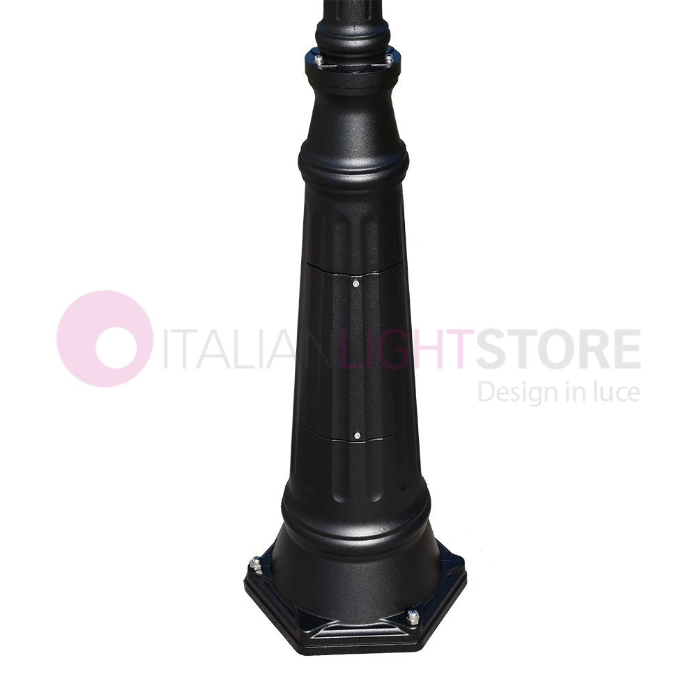 ARYEL Lampione h.248 a 3 luci per Esterno Lanterne Classiche Quadrate