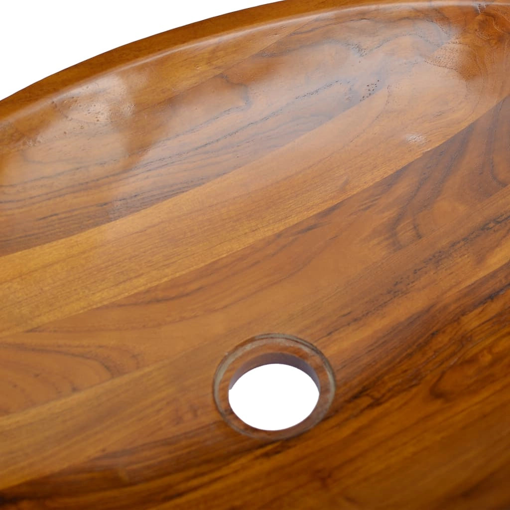 Lavandino da bagno lavabo da appoggio lavabo da bagno lavabo da interno 60 x 40 x 10 cm legno massello di teak 02_0002872