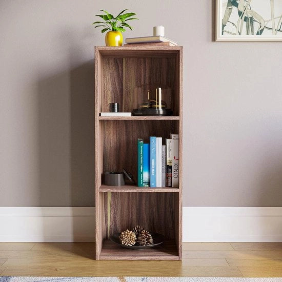 Scaffale per libri, moderna libreria artistica, libreria, ripiano per libri, organizzatore per libri, 24D x 32L x 80H centimetri