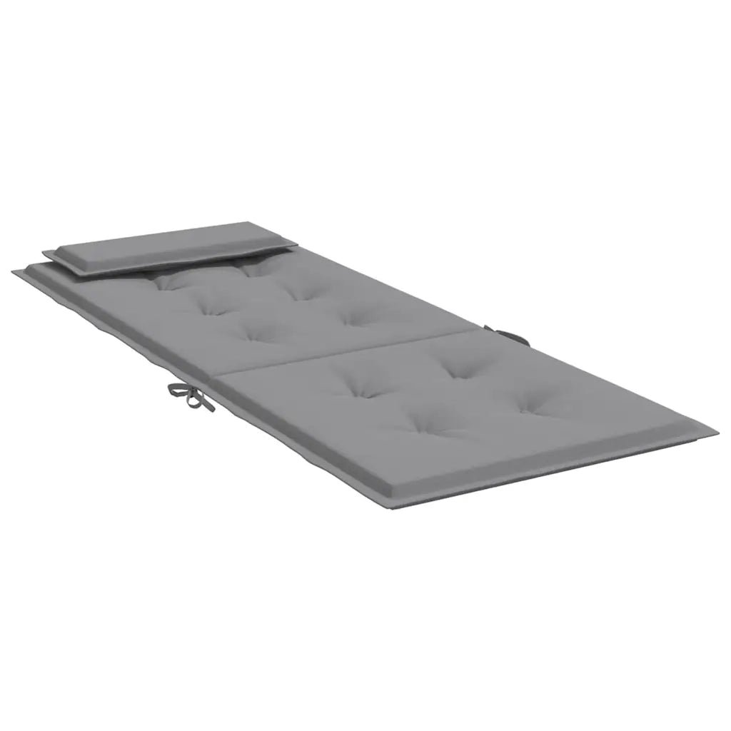 Cuscini per Sedia Schienale Alto 6 pz | Cuscini per sedie Grigio Tessuto Oxford
