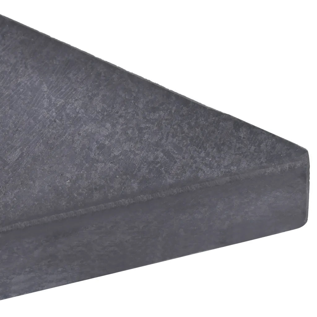 Piastra di Peso per Ombrellone Nera in Granito Quadrata 15 kg 313670