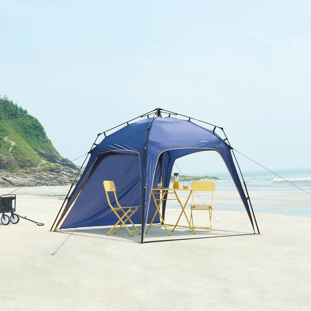 Gazebo pop-up Barendrecht con Illuminazione a LED - Blu pro.tec